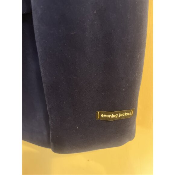 Bar III Velvet Blazer 40L Electric Blue Slim Fit Formal Dinner Jacket NWOT - Picture 4 of 16